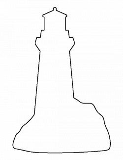 Lighthouse pattern. Use the printable outline for crafts, creating ...