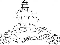 nice bold/simple waves | lighthouses | Clipart library ...
