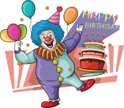 Birthday cake - Clown happy birthday card 1990*1738 transprent Png ...
