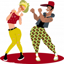 Dance Cartoon Royalty-free Illustration - Dancing men and women 989 ...