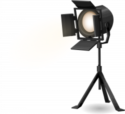 Clipart - Stage spotlight on tripod, from Glitch