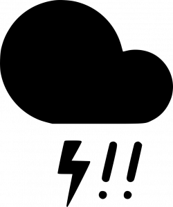 Hail Storm Cloud Lightning Rain Svg Png Icon Free Download (#540572 ...
