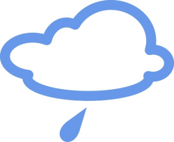 Light Rain Weather Symbols clip art Free vector in Open ...