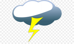 Cartoon Cloud clipart - Lightning, Cloud, Thunderstorm ...