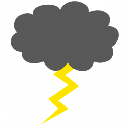 Lightning Bolt From Grey Cloud transparent PNG - StickPNG