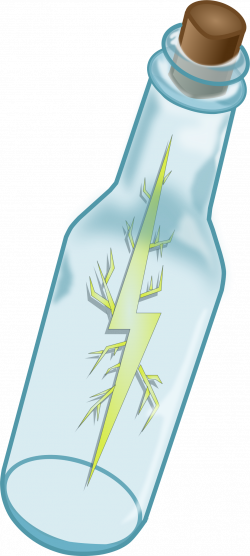Clipart - Lightning In A Bottle
