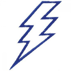 Lightning Bolt Outline Embroidery Design | Templates ...
