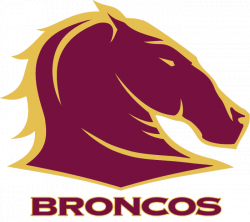 Brisbane Broncos Primary Logo (1998) - A burgundy and gold horse ...