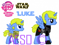 MLP: Jedi Pony and Youngling Foal Luke Skypony by AESD on DeviantArt