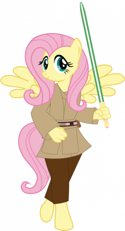 Fluttershy Jedi Master by Stu-artMcmoy17 on DeviantArt