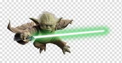 Star Wars Master Yoda holding green lightsaber , Yoda Luke ...
