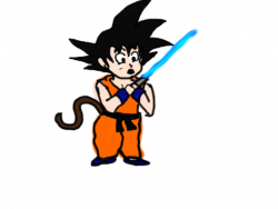 Goku holding a lightsaber by Blue-Laserbeam on DeviantArt