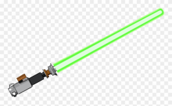 Luke's Lightsaber - Sable De Luz Verde Png Clipart (#778840 ...