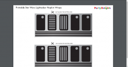 Lightsaber-Napkin-Wraps-Printable.pdf | Baby shower in 2019 ...