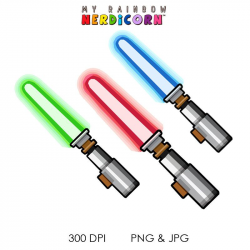 Star Wars lightsabers printable silhouette by ...