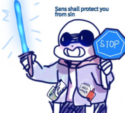 sans. with a lightsaber | Undertale Amino