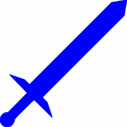 Royal Blue Sword Clip Art at Clker.com - vector clip art online ...