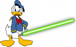 Donald Duck with his Lightsaber by Darthranner83 on DeviantArt