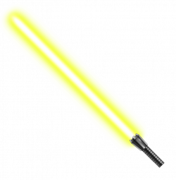 Yoda Lightsaber Yellow Star Wars - yellow light png download ...