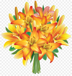 Lily Flower Cartoon clipart - Flower, Lily, Yellow ...