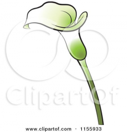 peace Lily Flower Clip Art | Potted Easter Lily Clipart ...