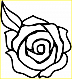 Appealing Black And White Rose Border Clip Art Clipart Panda Image ...