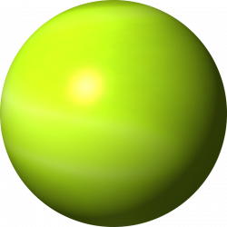 Lime Green Sphere (1) by clipartcotttage on DeviantArt