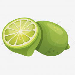 Lime Lemon Summer Fruit Cartoon Fruit, Hand Drawn Fruit ...