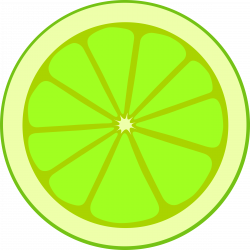 Clipart - Simple lime section