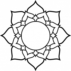 Lotus Flower Line Drawing#5055861 - Shop of Clipart Library