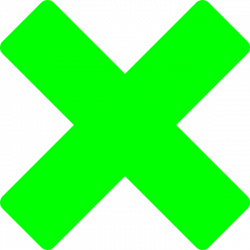 Green X Clip Art at Clker.com - vector clip art online, royalty free ...