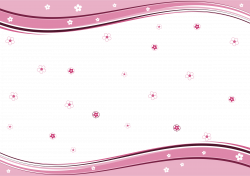 Clipart - Floral Background Pink A4