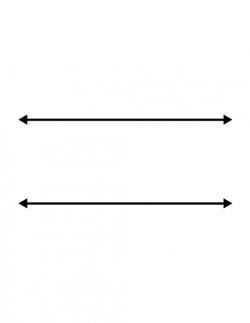 Flashcard of a Parallel Lines | ClipArt ETC