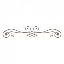 Curly ornament line decoration - Transparent PNG & SVG vector