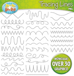 Tracing Lines Clipart Set {Zip-A-Dee-Doo-Dah Designs} | TpT