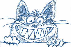 Crazy Cool Cat in Blue Icons PNG - Free PNG and Icons Downloads