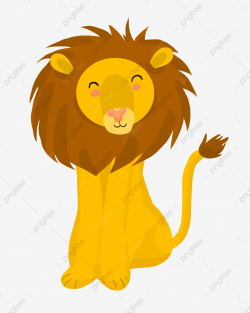 Lion Cartoon Cats Mammal Carnivore, Ferocious, Brown Lion ...