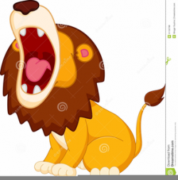 Cartoon Roaring Lion Clipart | Free Images at Clker.com ...