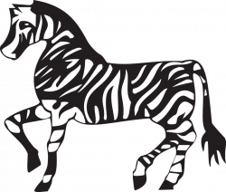 731 Free Clipart Of A Black And White Walking Zebra | typegoodies.me