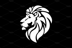 Black and White Lion Head | Lion Head Logo | Art | Lion head ...