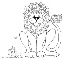 The Mouse Speaks to the Lion coloring page | Free Printable ...