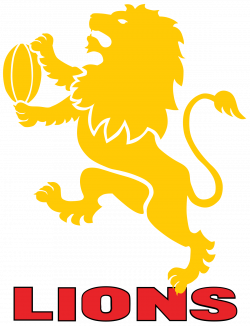 Golden Lions Rugby Logo transparent PNG - StickPNG