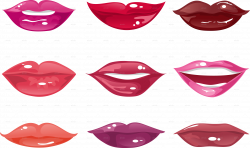 Cartoon female lips clipart images gallery for free download ...