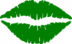 Green Transparent Lips Clip Art at Clker.com - vector clip ...