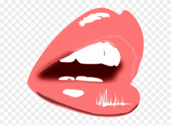 Talking Mouth Clipart - Glossy Lips Clipart - Png Download ...