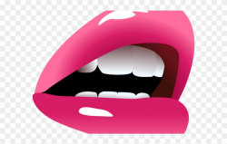 Lips Clipart Traceable - Mouth Side View Png Transparent Png ...