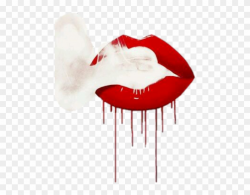 Red Lipstick Smoke Mouth - Smoke From Lips Png, Transparent ...