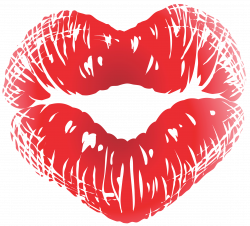 Kiss Lip Red - Stickers | PNG