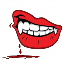 vampire lips blood - Sticker by Jessica Knable