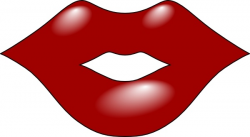 Red Lips clip art Free vector in Open office drawing svg ( .svg ...